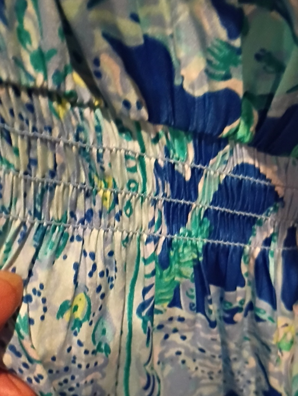 Lilly Pulitzer Aquatic-Print Sleeveless Multicolored Jumpsuit/Romper - Picture 8 of 11